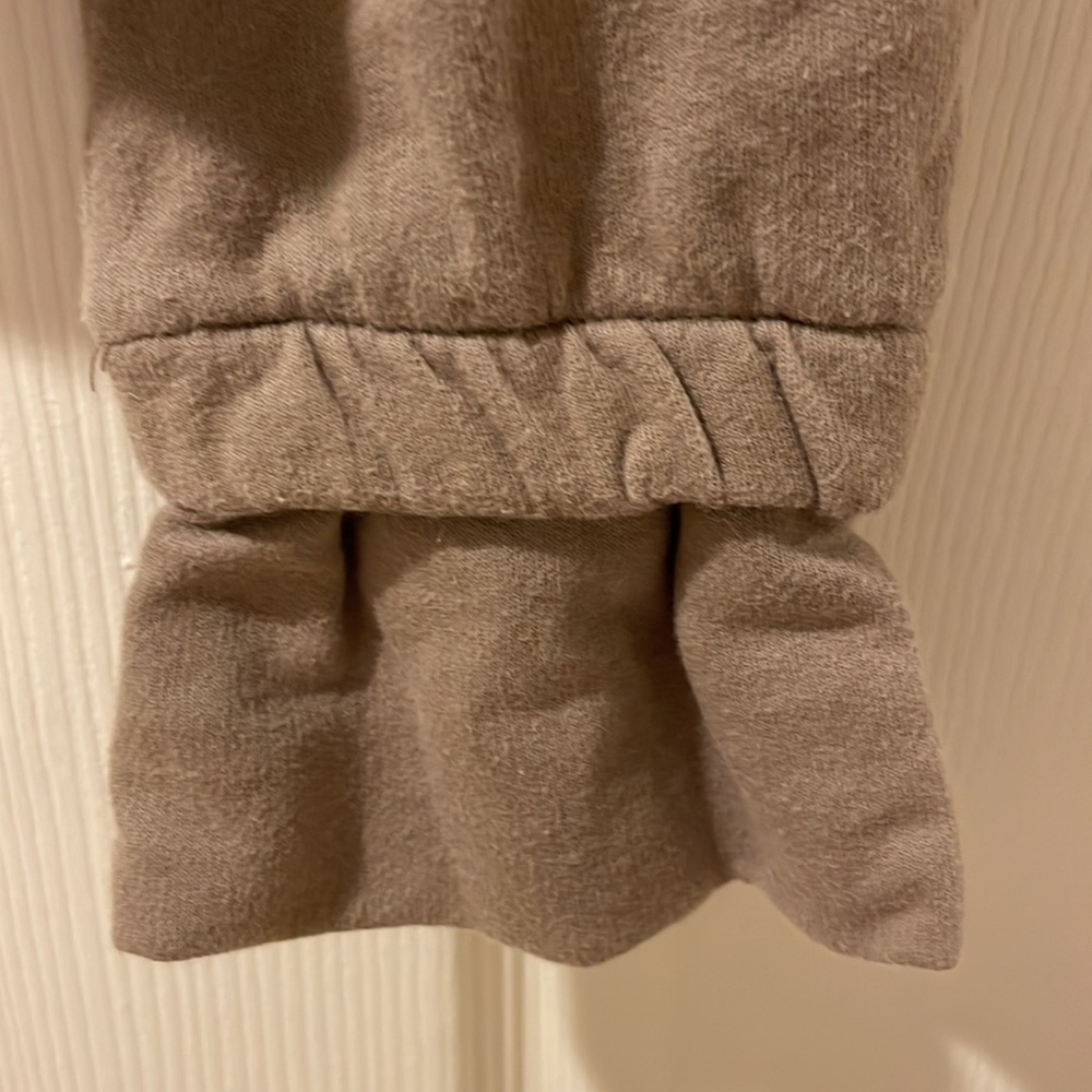 Mike & Chris Fleece Peplum Jacket Taupe Small - Picture 4 of 10